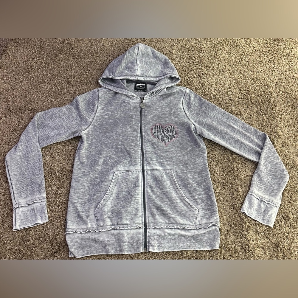 bird & vine zip up jacket with swarovski crystals
